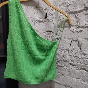 FREE PEOPLE ONE SHOULDER CROP TOP